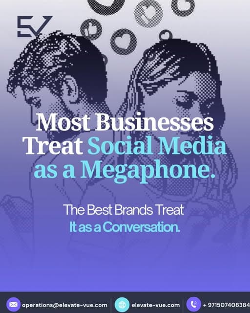 Elevate Vue social post